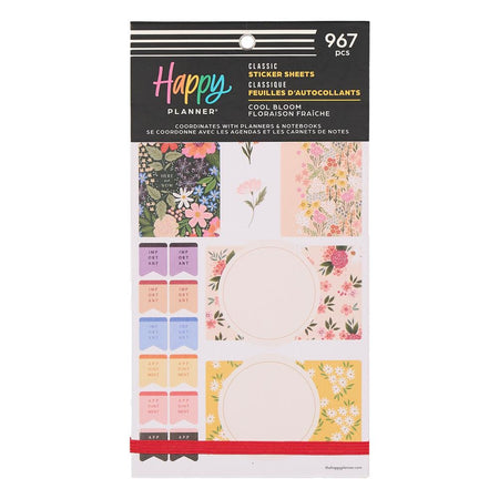 Me & My Big Ideas Happy Planner - Cool Bloom Parenting Classic Sticker Value Pack
