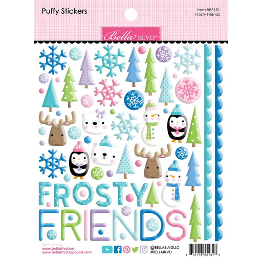 Bella Blvd Snowflake Season - Frosty Friends Puffy Stickers