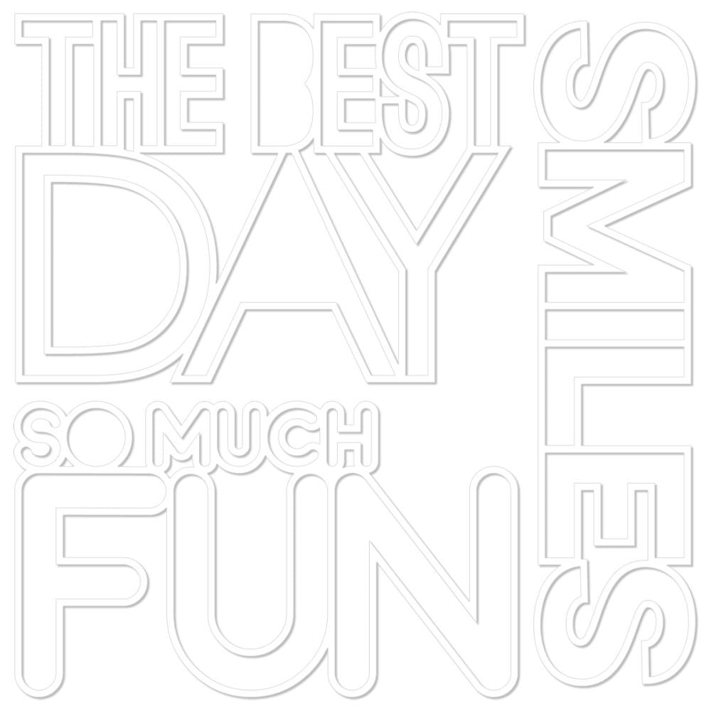 Bella Blvd Let's Celebrate! - The Best Day Cut Outs