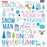 Bella Blvd Snowflake Season - Ciao Chip Chipboard Stickers