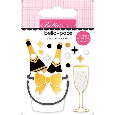 Bella Blvd Let's Celebrate! - Pop! Fizz! Clink! Bella-Pops 3D Sticker