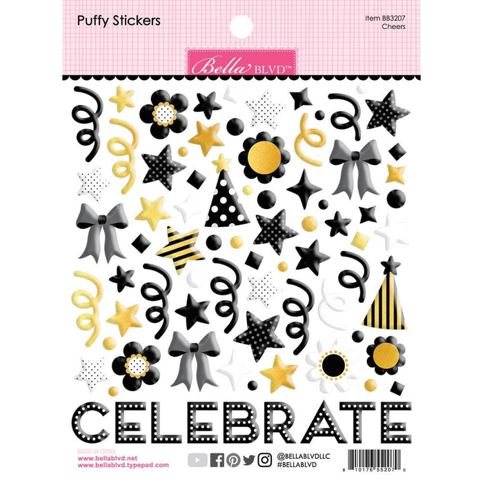 Bella Blvd Let's Celebrate! - Cheers Puffy Stickers