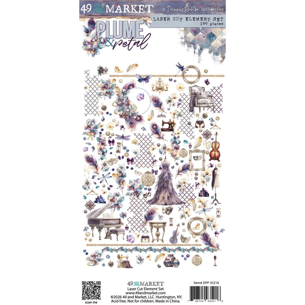 49 & Market Plume & Petal - Laser Cut Elements