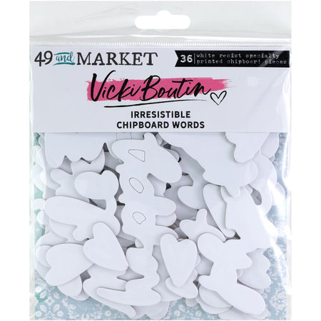 49 & Market Vicky Boutin - Irrestible Chipboard Words