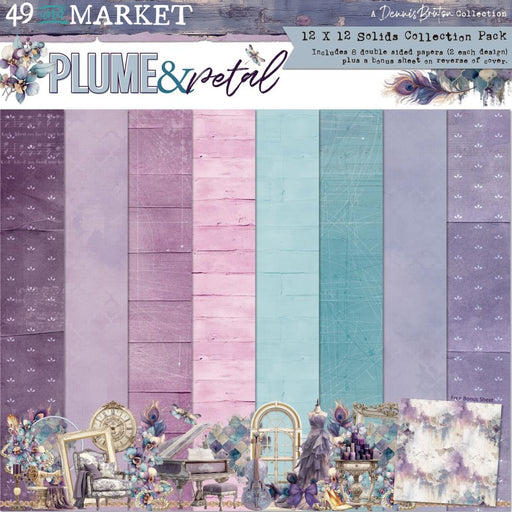 49 & Market Plume & Petal - 12x12 Solids Collection Pack
