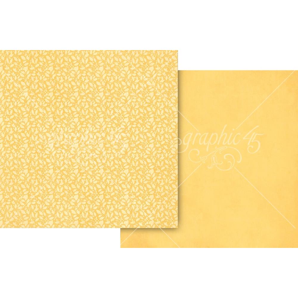 Graphic 45 Scenic Route - Lemon Yellow Pattern