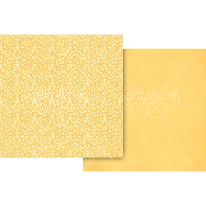 Graphic 45 Scenic Route - Lemon Yellow Pattern