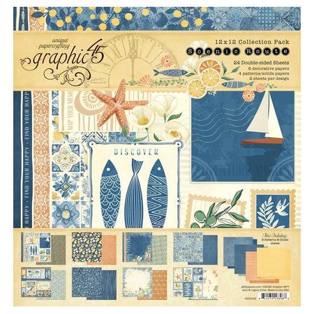 Graphic 45 Scenic Route - 12x12 Collection Kit