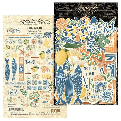 Graphic 45 Scenic Route - Ephemera Set