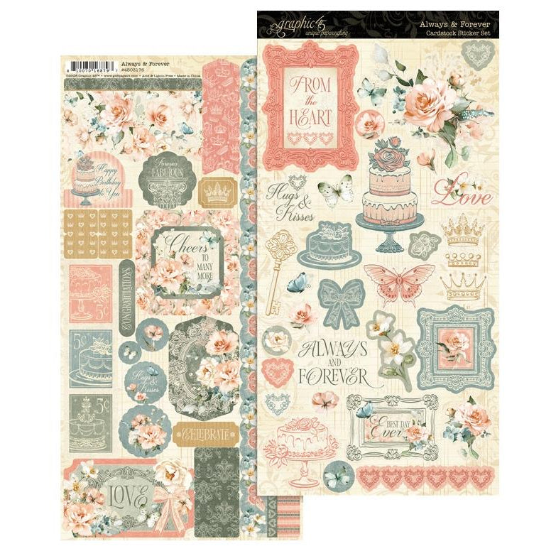 Graphic 45 Always & Forever - Sticker Set