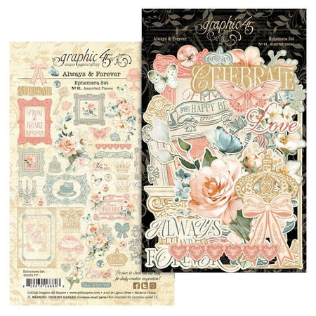 Graphic 45 Always & Forever - Ephemera Set