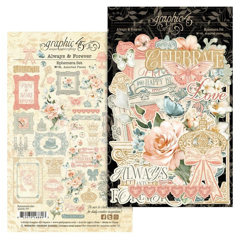 Graphic 45 Always & Forever - Ephemera Set