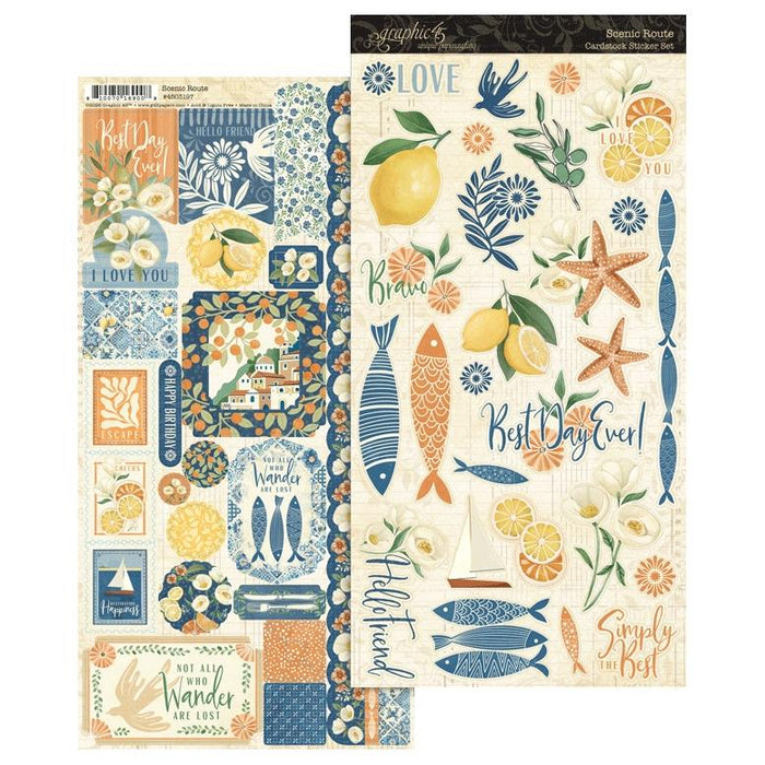 Graphic 45 Scenic Route - Sticker Set