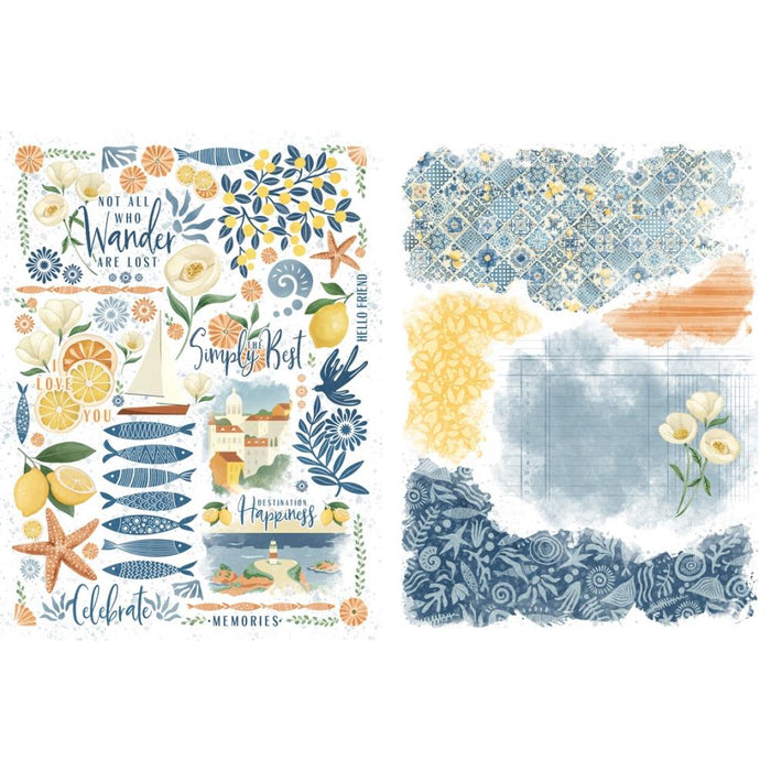 Graphic 45 Scenic Route - Rub-On Transfers