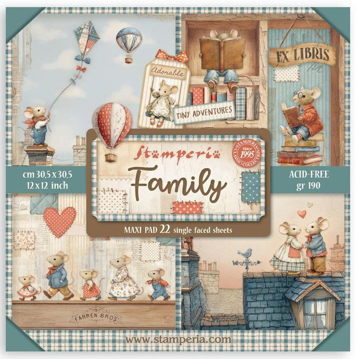 Stamperia Family - 12x12 Maxi Paper Pack
