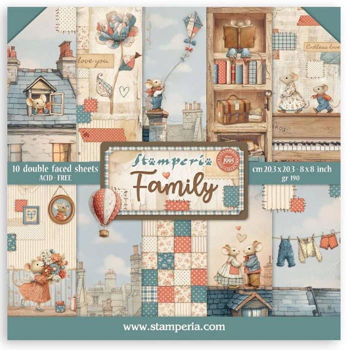 Stamperia Family - 8x8 Paper Pack