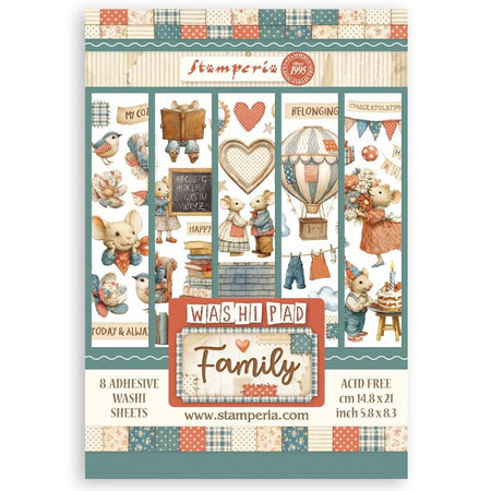 Stamperia Family - A5 Washi Pad