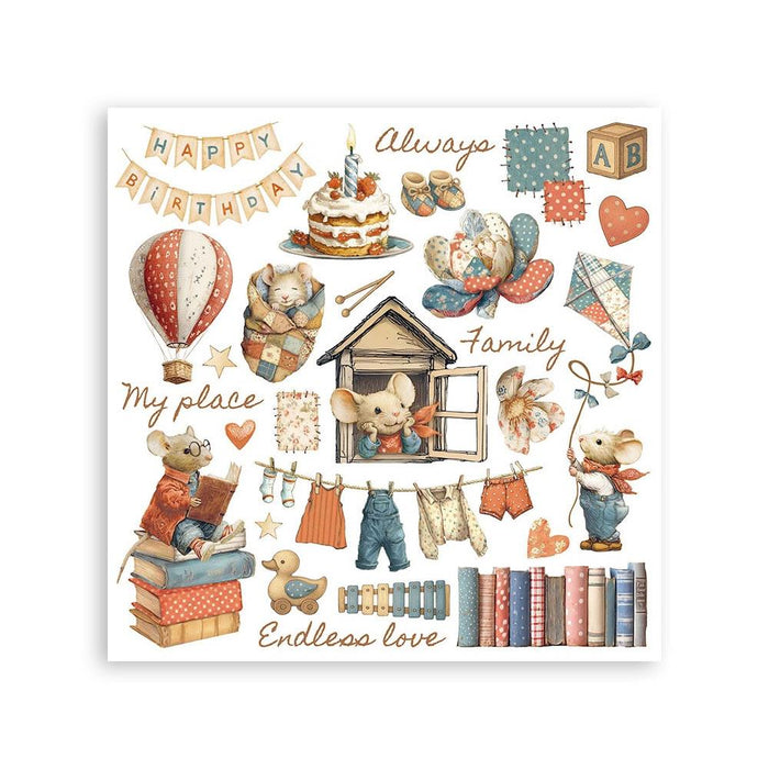 Stamperia Family - Rub-Ons Assortment Kit