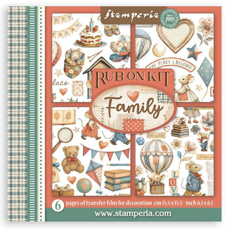 Stamperia Family - Rub-Ons Assortment Kit