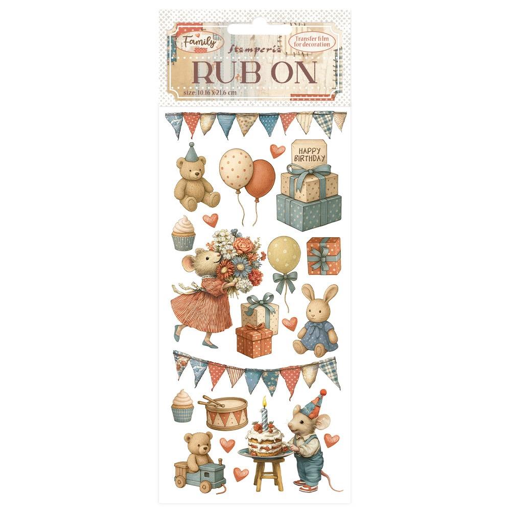 Stamperia Family - Party Rub-Ons