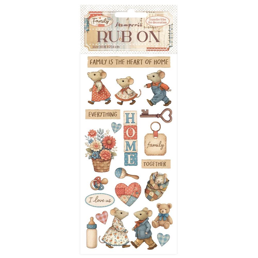 Stamperia Family - Home Rub-Ons