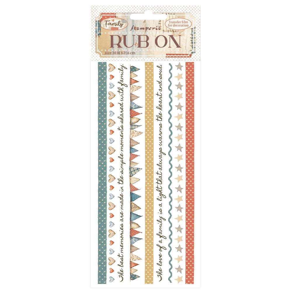 Stamperia Family - Stripes Rub-Ons
