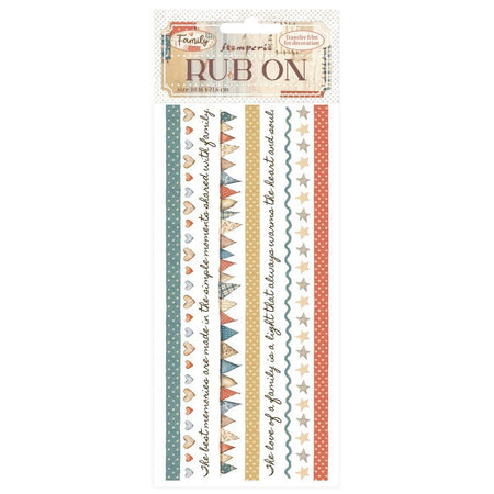Stamperia Family - Stripes Rub-Ons