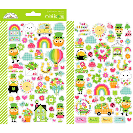 Doodlebug Design Lucky Me - Mini Icon Stickers