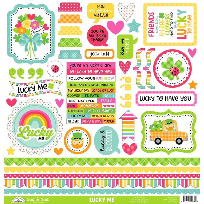 Doodlebug Design Lucky Me - This & That Stickers