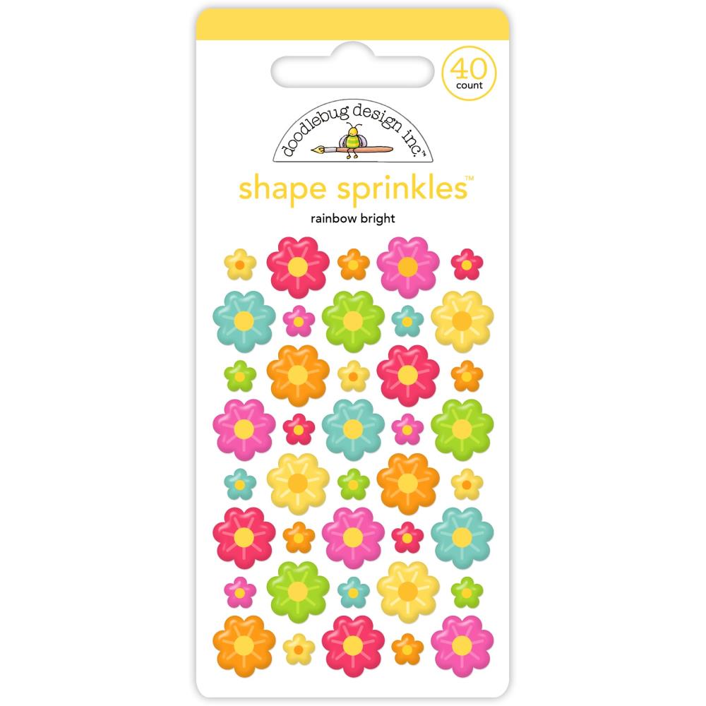 Doodlebug Design Lucky Me - Shape Sprinkles Rainbow Bright