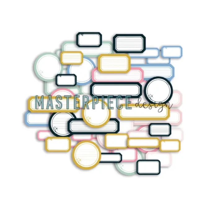 Masterpiece Design Happy & Sweet - Label Mix Die-Cuts