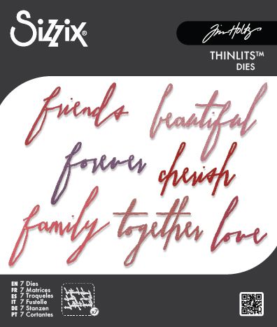 Sizzix Tim Holtz Thinlits Die - Handwritten Love