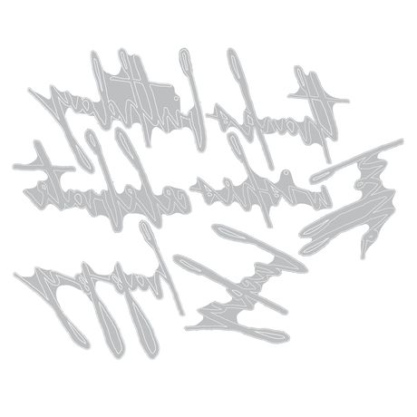Sizzix Tim Holtz Thinlits Die - Handwritten Celebrate