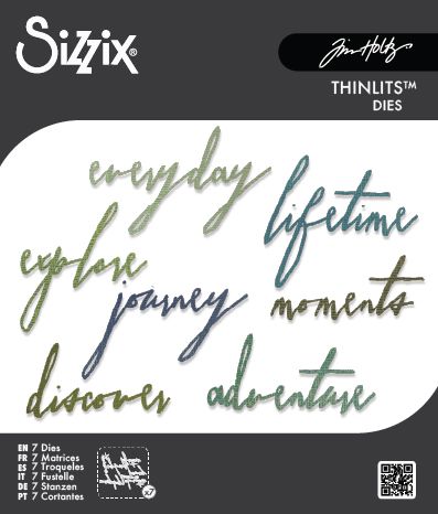 Sizzix Tim Holtz Thinlits Die - Handwritten Journey