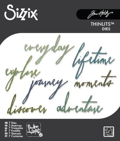 Sizzix Tim Holtz Thinlits Die - Handwritten Journey
