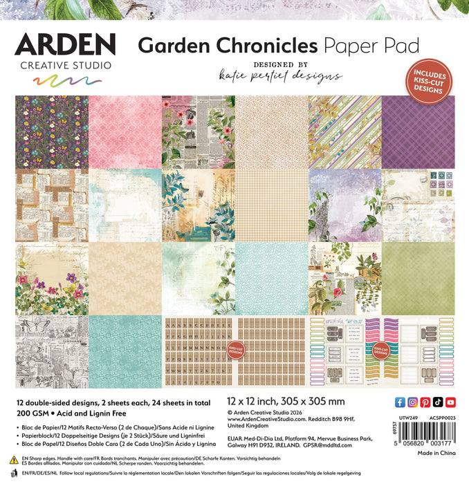 Arden Creative Studio Garden Chronicles - 12x12 Paper Pad