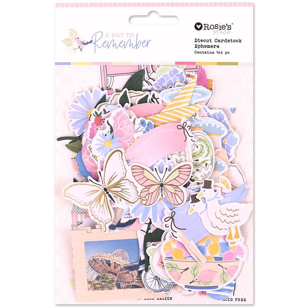 Rosie's Studio A Day To Remember - Die Cut Ephemera