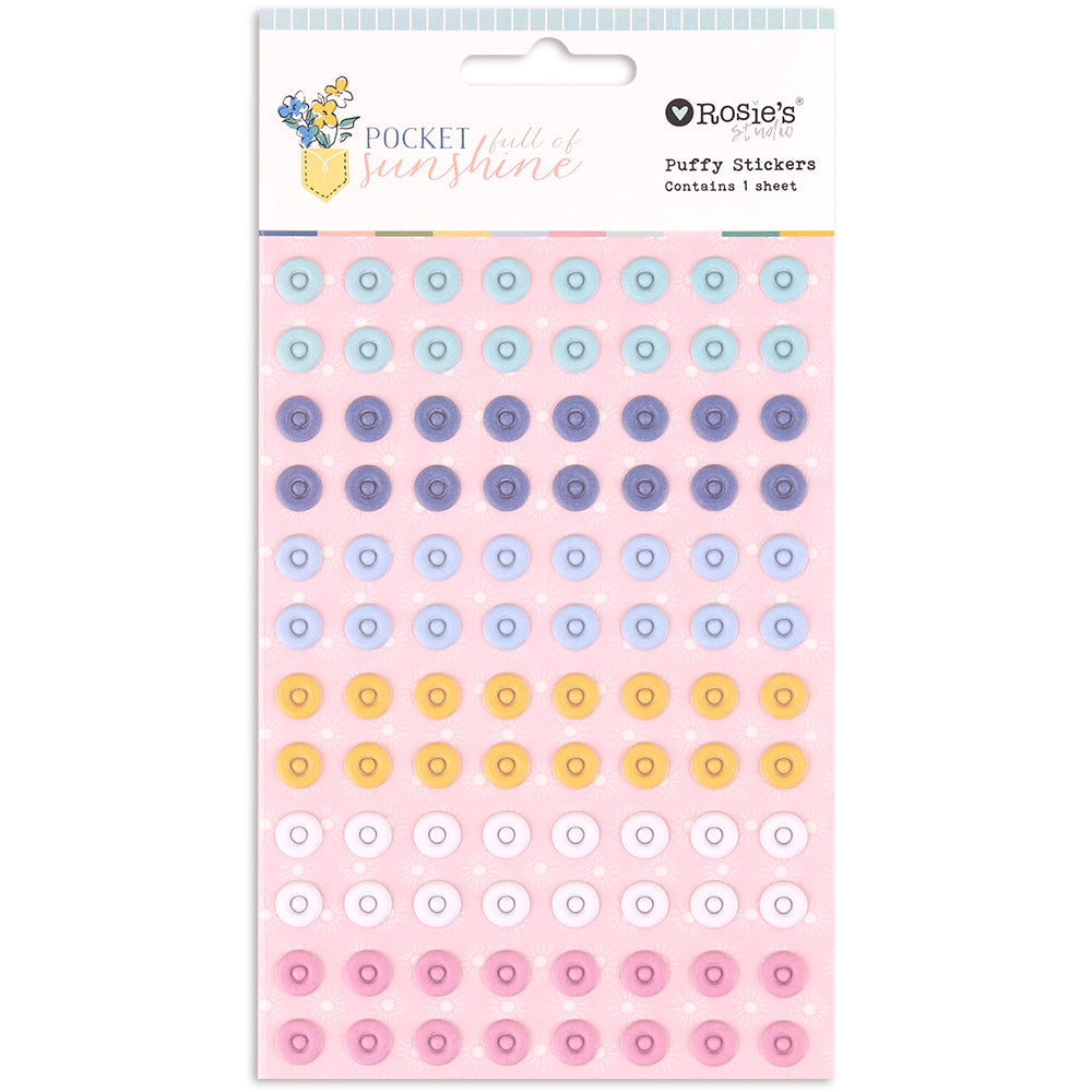 Rosie's Studio Pocket Full Of Sunshine - Puffy Eyelet Stickers