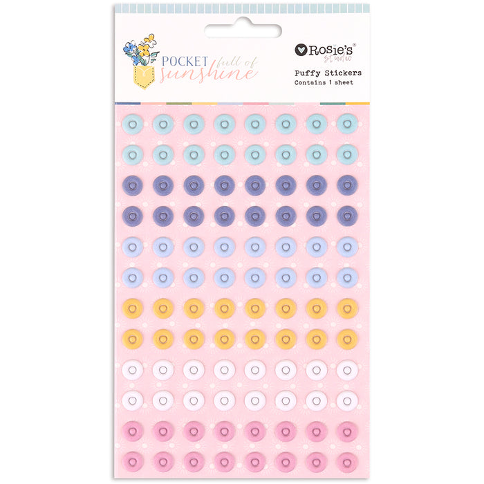Rosie's Studio Pocket Full Of Sunshine - Puffy Eyelet Stickers