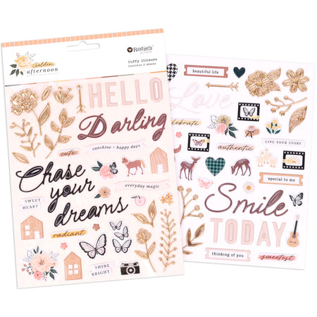 Rosie's Studio Golden Afternoon - Puffy Stickers