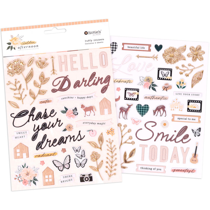 Rosie's Studio Golden Afternoon - Puffy Stickers