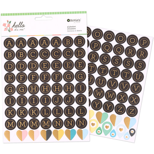 Rosie's Studio Hello It's Me - Alphabet Stickers