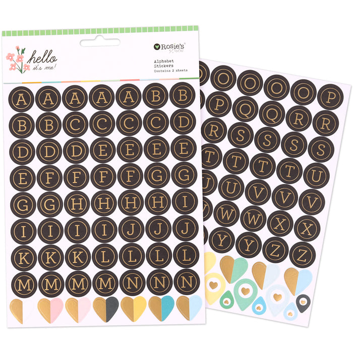Rosie's Studio Hello It's Me - Alphabet Stickers