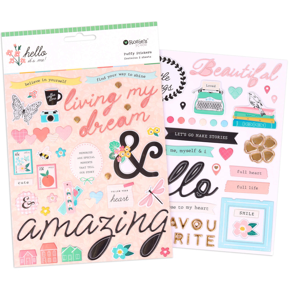 Rosie's Studio Hello It's Me - Puffy Stickers
