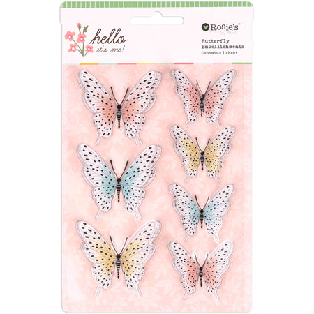 Rosie's Studio Hello It's Me - Butterfly Embellishment