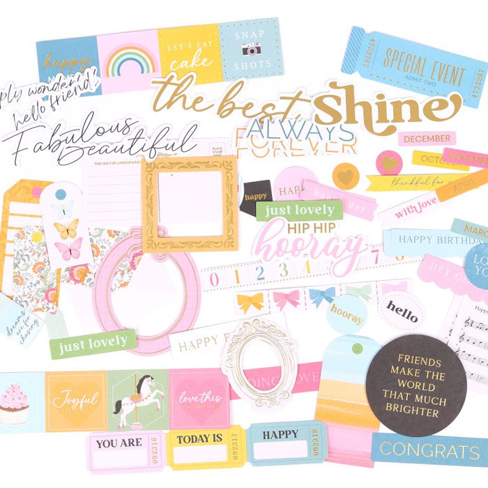 Rosie's Studio Jubilee - Die Cut Ephemera Sentiments