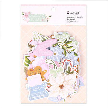 Rosie's Studio Peppermint Twist - Die Cut Ephemera