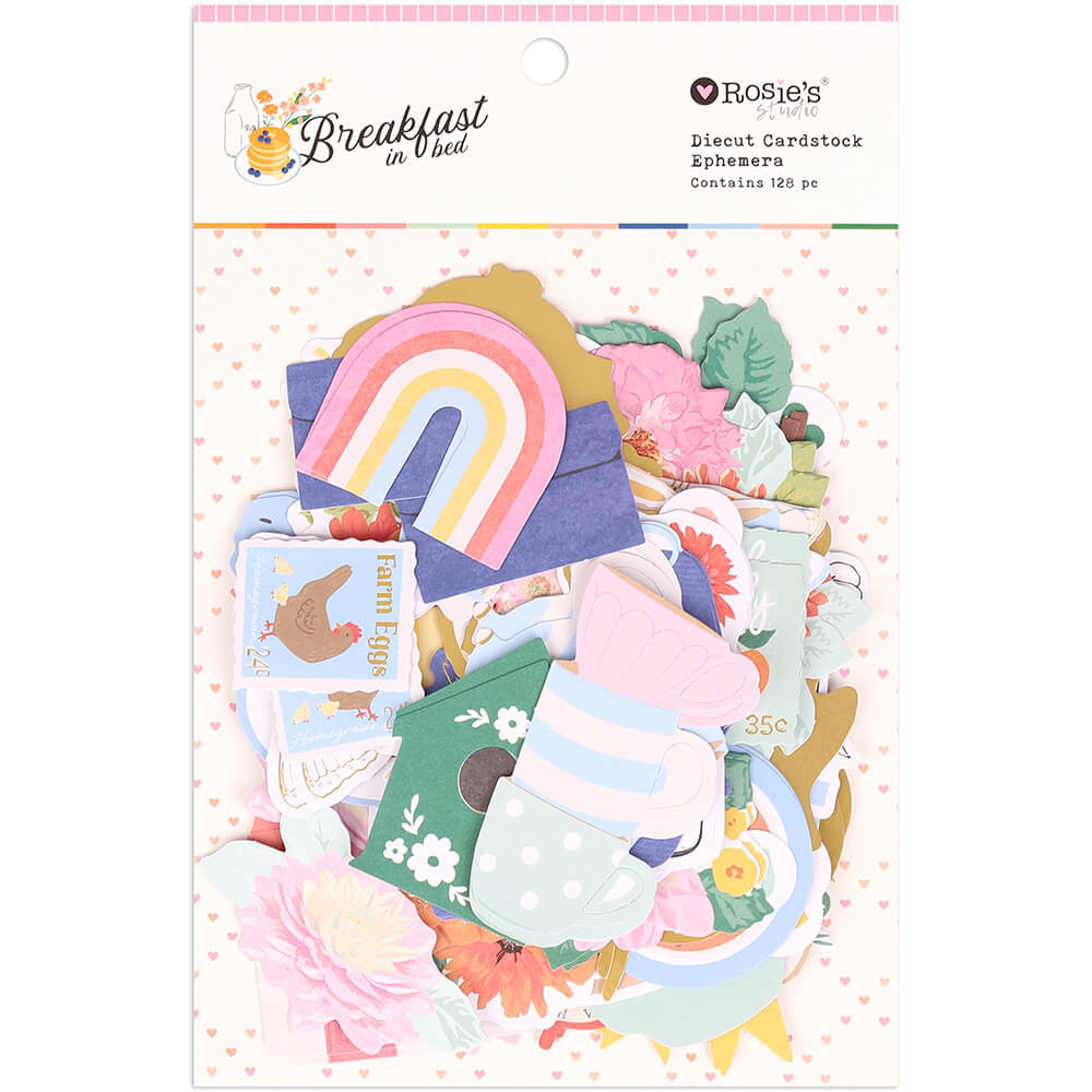 Rosie's Studio Breakfast In Bed - Die Cut Ephemera
