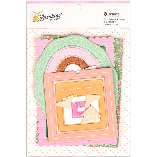 Rosie's Studio Breakfast In Bed - Chipboard Frames & Corners