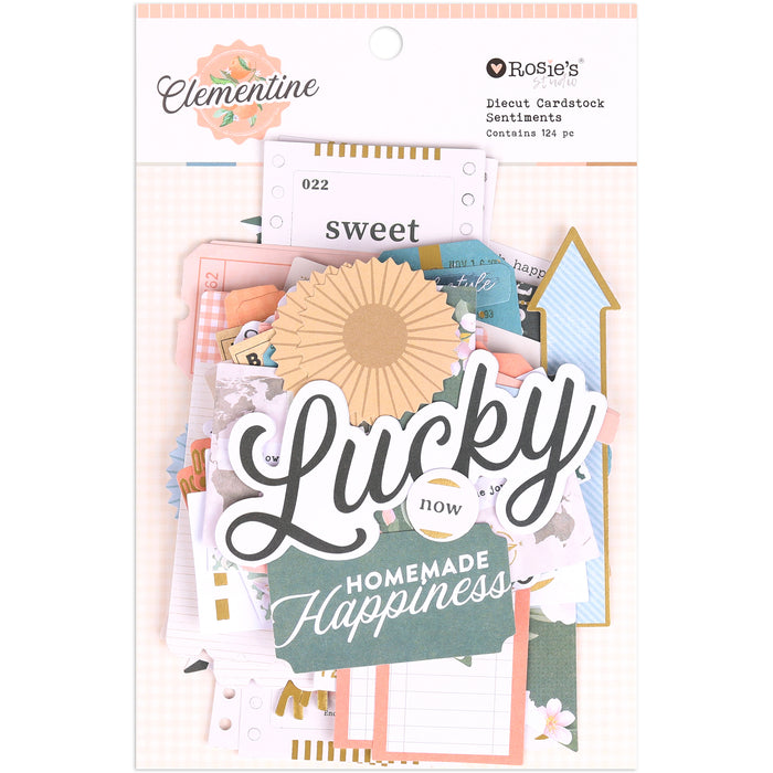 Rosie's Studio Clementine - Die Cut Ephemera Sentiments
